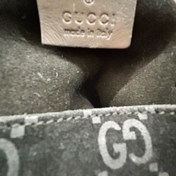 RARE Gucci vintage GG Suede shoulder bag - Picture 6 of 15